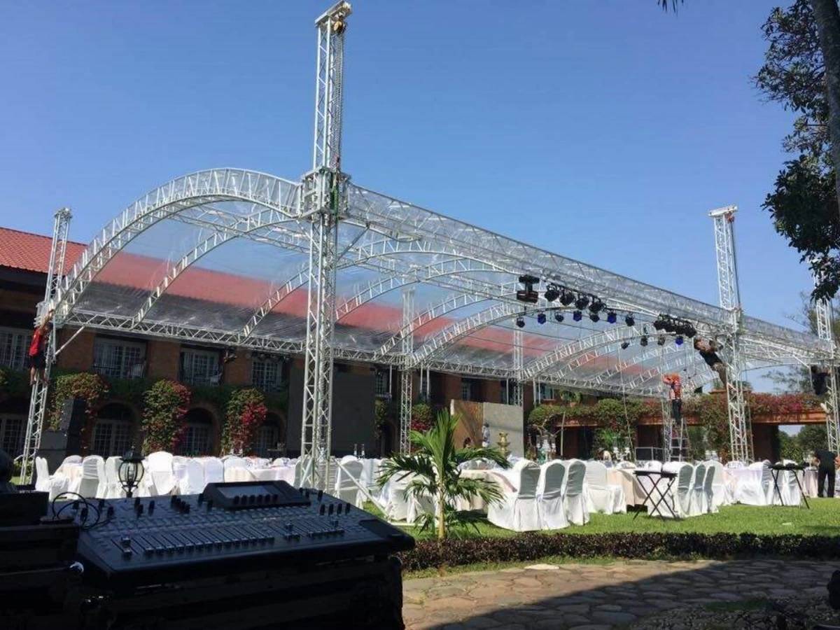 8m x 10m aluminum arc roof