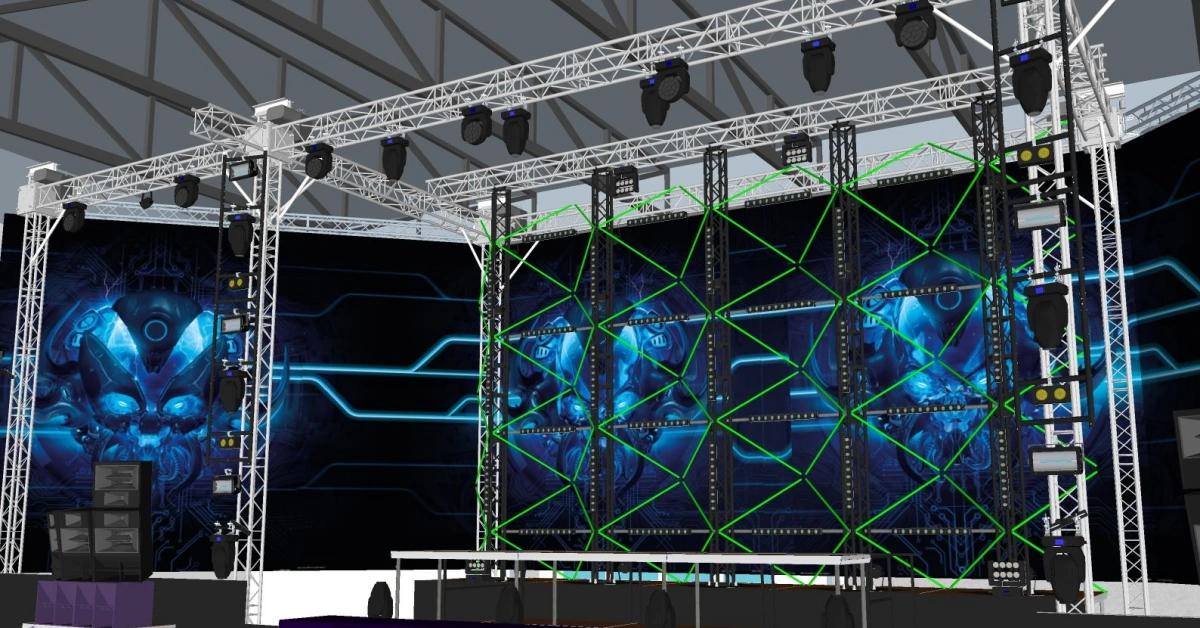 Cyber-Themed Concert Stage Truss Project: A Fusion of Technology and Art